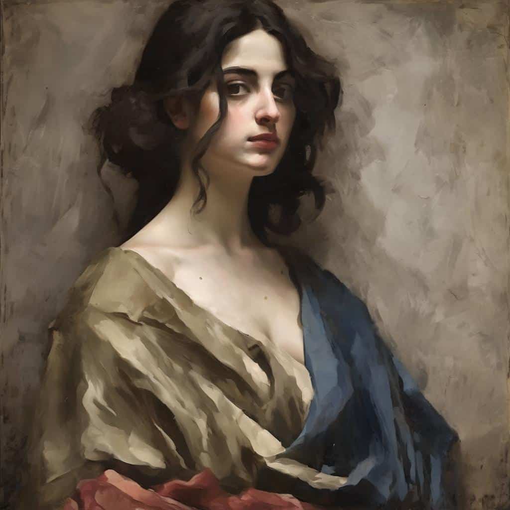 Οπτική τέχνη πορτρέτο γυναίκας, εντυπώσεις και αντίληψη στην σύγχρονη τέχνη.